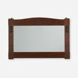 L. & J.G. Stickley, Wall mirror, model 65, c. 1913, oak, mirrored glass, iron