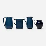 Marblehead Pottery, Collection of four pitchers