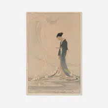 Bertha Lum, Spirit of the Sea, 1916, woodcut in colors