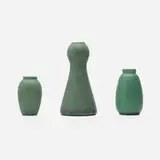 Teco Pottery, Collection of three vases