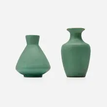 Teco Pottery, Vases, set of two