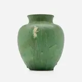 Fine vase with daffodils by Wilhelmina Post for Grueby Faience Company, sold Mar 2026