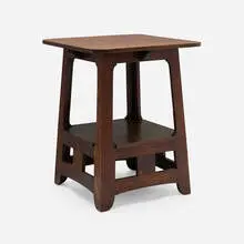 Brooks Manufacturing Co., Pagoda table, c. 1912, oak