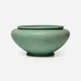 Hugh Garden for Teco Pottery, Prairie School garden vase, model 97