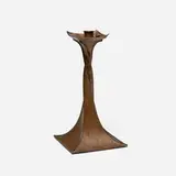 attribution Charles Frederick Eaton, Candlestick, c. 1910, handwrought copper