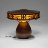 Dirk Van Erp, Rare flat-top boudoir lamp