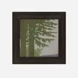 J.B. Owens Pottery, Scenic architectural tile with pine landscape, c. 1908, glazed earthenware