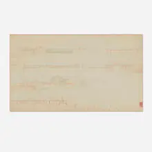Frank Lloyd Wright, Country Home for Gerald M. Loeb Residence, Tenaya East (drawing), c. 1945, pencil, ink, and colored pencil on paper