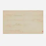 Frank Lloyd Wright, Country Home for Gerald M. Loeb Residence, Tenaya East (drawing), c. 1945, pencil, ink, and colored pencil on paper