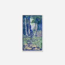 April by Frances Gearhart, c. 1928, woodcut in colors, sold Mar 2026