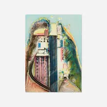Wayne Thiebaud, Steep Street, 1989, aquatint and drypoint on paper