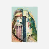 Wayne Thiebaud, Steep Street, 1989, aquatint and drypoint on paper