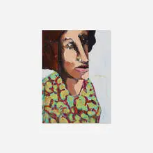 Benny Andrews, Betty, 1970, mixed media, oil and collage on board