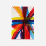 Phenomena Rainbow Tellin' by Paul Jenkins, 1977, acrylic on canvas, sold Sep 2017