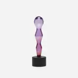Jean Arp, Pupa (from La Famiglia series), 1964, iridized glass, lacquered wood, brass