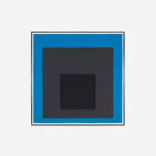 Josef Albers, Study for Homage to the Square: Slate and Sky, 1961, oil on masonite