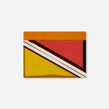 Diagonal 4 by Larry Zox, 1963, oil on masonite, sold Sep 2017