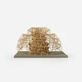 Irving Harper, Untitled, toothpick construction