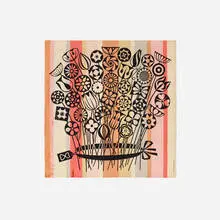 Bouquet wall-hanging by Alexander Girard, 1972, screenprint on fabric, sold Sep 2017