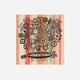 Bouquet wall-hanging by Alexander Girard, 1972, screenprint on fabric, sold Sep 2017