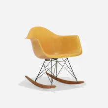 Charles and Ray Eames, RAR, 1950 / 1954, molded fiberglass, enameled steel, birch, rubber