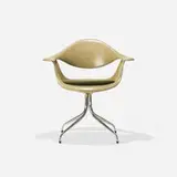 DAF chair by George Nelson & Associates, 1958, fiberglass, chrome-plated steel, rubber, sold Sep 2017