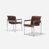Richard Schultz, Prototype 1966 dining chairs, pair