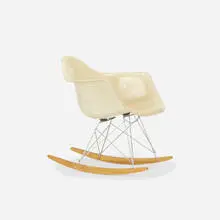 RAR by Charles and Ray Eames, 1950, molded fiberglass with rope edge, birch, zinc-plated steel, sold Sep 2017