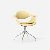 DAF chair by George Nelson & Associates, 1958, molded fiberglass, chrome-plated steel, enameled steel, rubber, sold Sep 2017