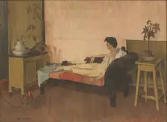 Ross Hickling, Untitled, oil on canvas 57 x 79cm Exhibited: Royal Academy Summer Exhibition 1955.