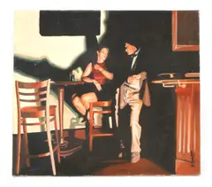 John Luce Lockett, Untitled, oil on canvas 76 x 86cm