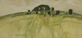 John Armstrong, Untitled, oil on board 30 x 63cm