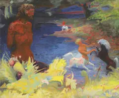Raymond Coxon, Untitled, oil on canvas 76 x 91cm .
