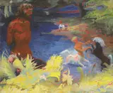 Raymond Coxon, Untitled, oil on canvas 76 x 91cm .