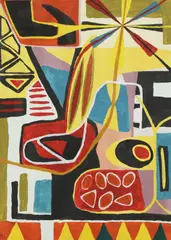 Jean Jacques de Vallauris, Untitled, oil on board 59.3 x 42cm