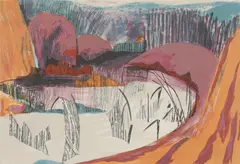 Humphrey Spender, Untitled, Essex' lithograph signed in pencil and numbered 47/65 image 43.5 x 64cm .
