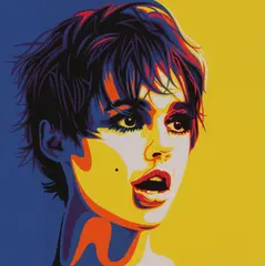Rourke Van Dal, Untitled, Rourke Van Dal (b.1969) Andy's Girl 6-colour screenprint
