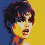 Rourke Van Dal, Untitled, Rourke Van Dal (b.1969) Andy's Girl 6-colour screenprint