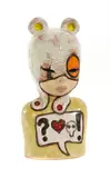 Kobron, Untitled, b.1970) Bunny girl ceramic sculpture