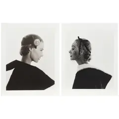 Two Photographs: Lillian Marcuson, NY and Nina de Voogh, NY by Horst P. Horst, 1950-51, Two gelatin silver prints; Horst dry stamp lower right, sold Jan 2026