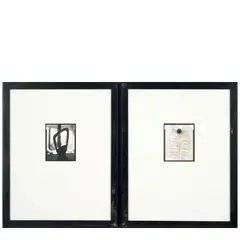 Selected Images from 'Monique's Kindergarten' ('Peacock Feather' and 'Kinder Harp') by Michael Kenna, 1994, Two sepia-toned gelatin silver prints, sold Jan 2026