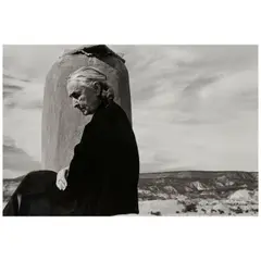 John Loengard, Georgia O'Keeffe on Roof, Ghost Ranch, NM, 1967, Gelatin silver print