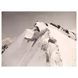 Vittorio Sella, La cornice del Colle Sella 4400m circa a cavaliere dei ghiacciai Benzingi e Khrumkol,, Gelatin silver print; with the photographer's blindstamp lower right