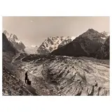 Vittorio Sella, Ghiacciaio Karakorum dalla morena destra (Alta Digoria), c. 1890s, Gelatin silver print; with the photographer's blindstamp lower right