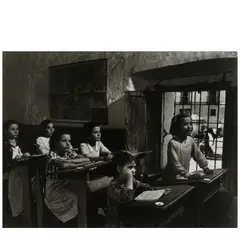 Untitled (School Children) (from 'Spanish Village') by W. Eugene Smith, 1950, Gelatin silver print; signed with a stylus on the image, sold Jan 2026