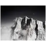 Bradford Washburn, The Chain of the Auguille Berte from the Aiguille du Midi (group of the Mont Blanc), 1957, Gelatin silver print