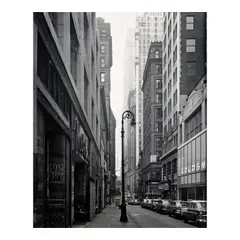 Todd Webb, Gold Street, NYC, 1953, Gelatin silver print; signed 'Todd Webb' in ink on the verso