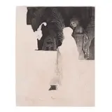 Rembrandt Harmensz van Rijn, The Artist Drawing from the Model (Bartsch, Hollstein 192, Hind 231, New Hollstein 176), 1639, Etching and drypoint on laid paper with Lion watermark, presumably New Hollstein's third state (of 4)