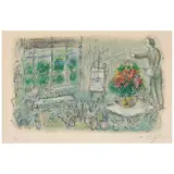 Marc Chagall, L'Atelier à Saint-Paul (The Workshop in Saint Paul) (Mourlot 714), 1974, Lithograph in colors on Arches paper