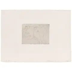 Henri Matisse, Figure lisant (Figure Reading) (Duthuit 191), 1929, Etching on chine appliqué with Arches support